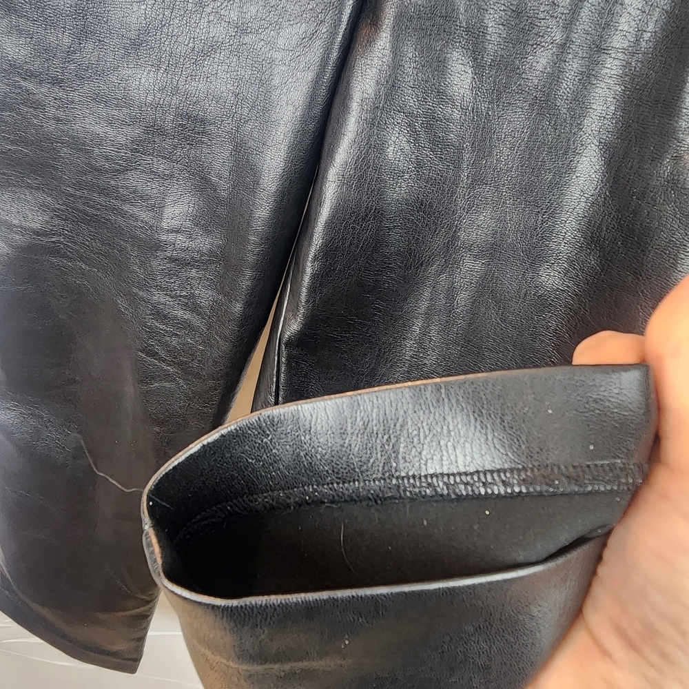 Aritzia Babaton Melina faux leather pants size 12 in EUC - Picture 8 of 15